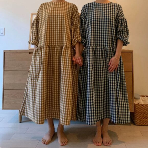 April Meets October May Dress - Black Gingham - Picture 4 of 5